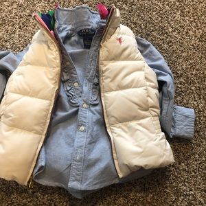 Polo Ralph Lauren reversible vest  button down top
